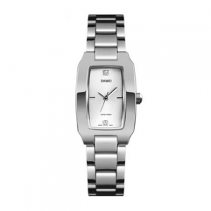 SKMEI 1400 Silver Stainless Steel Analog Watch For Women - Silver